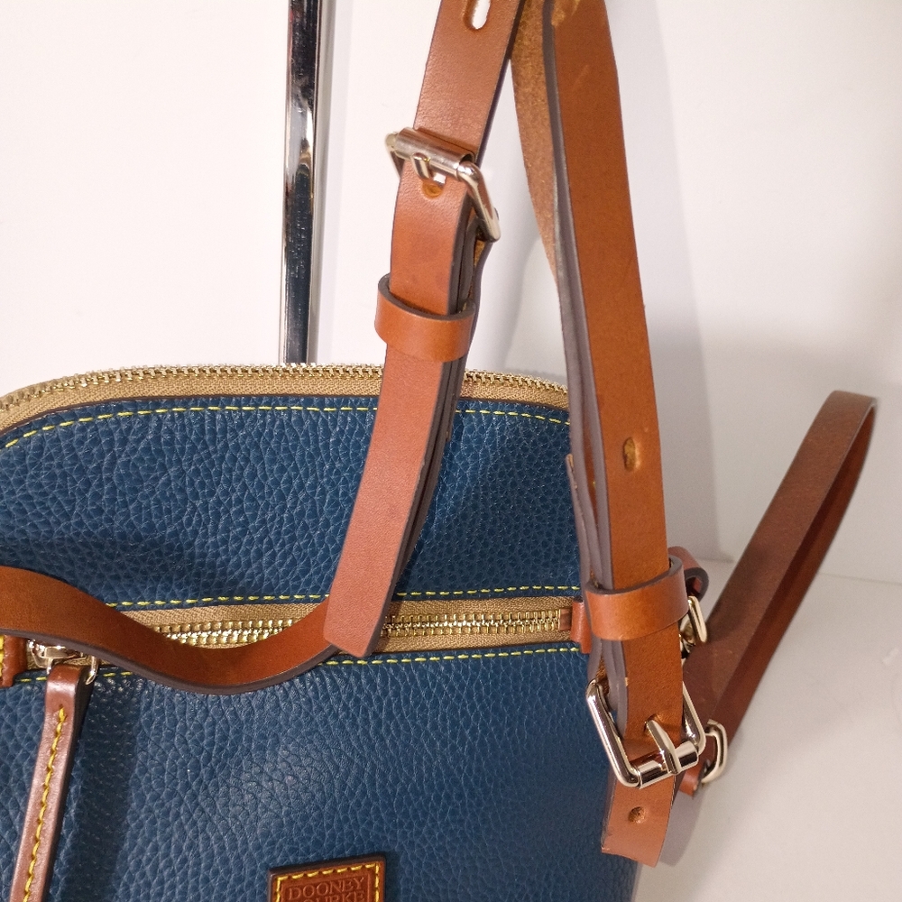 Dooney & Bourke Teal Pebble Leather Crossbody Bag and Wallet Set - Picture 3 of 17